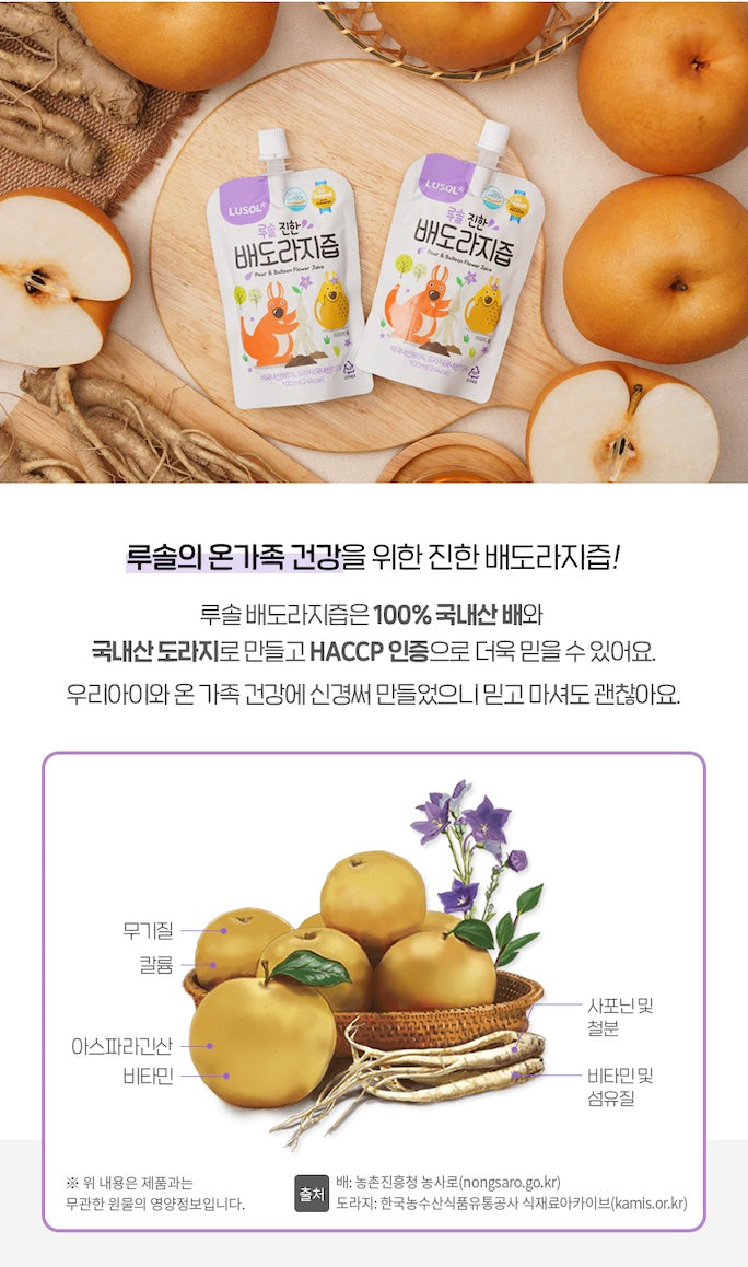 루솔 진한 배도라지즙 set 20